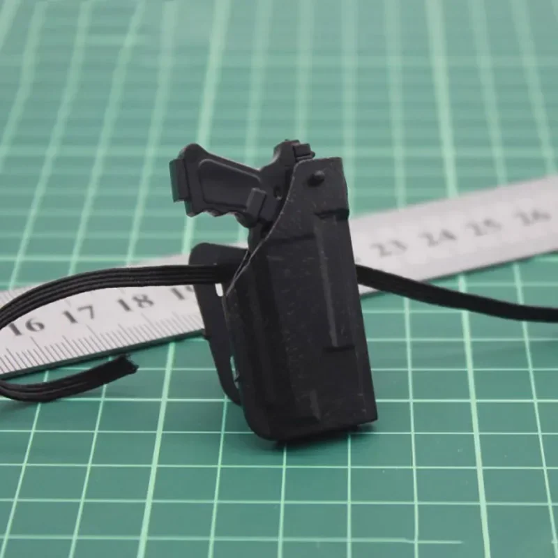 1/6 Scale Pistol Gun with Holster Weapon Model Set for 12 Inch Action Figure Body Toy  Doll Accessories Cannot Shooting