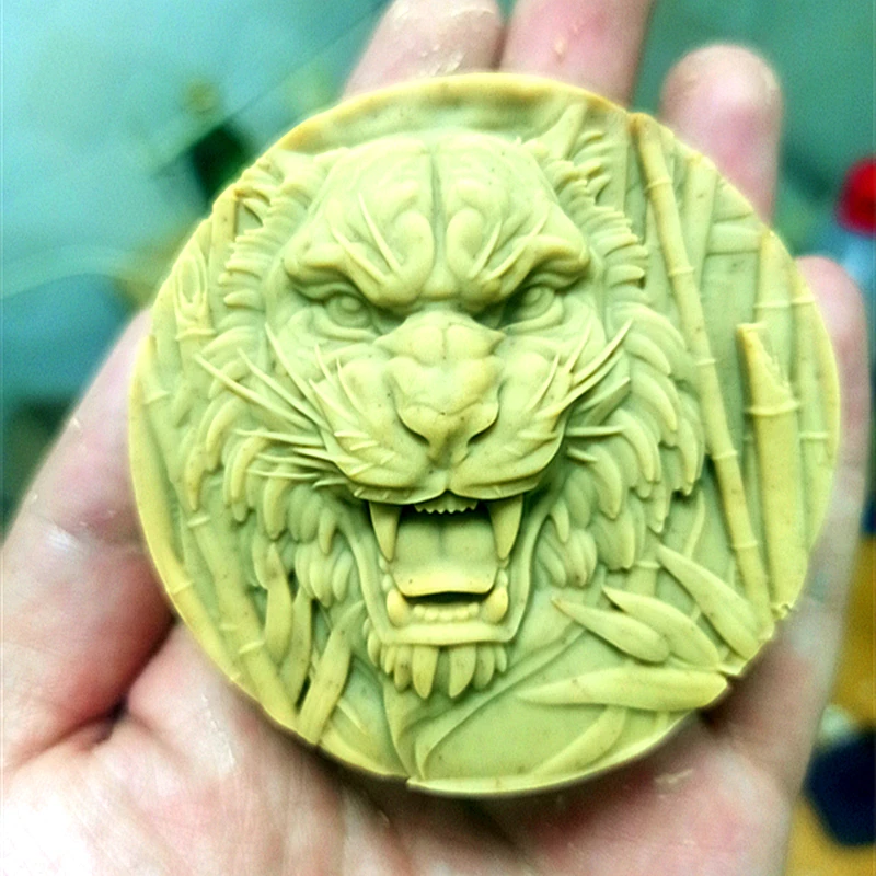 

PRZY Mold Year of the Tiger Animals Mould Silicone Tiger Soap Molds Handmade Fondant Zodiac Tiger Soap Molds Clay Resin Candle