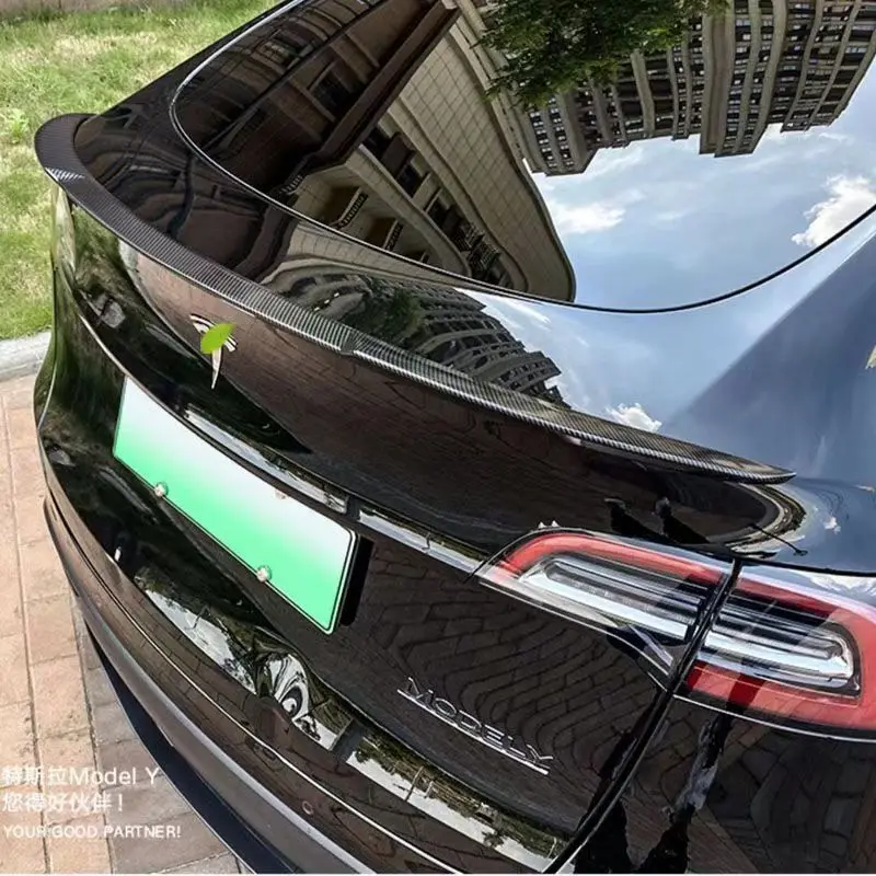 Tesla Model Y Model 3 Carbon Fiber Spoiler 2017-2022 Tail Spoiler Accessories Automotive Accessories