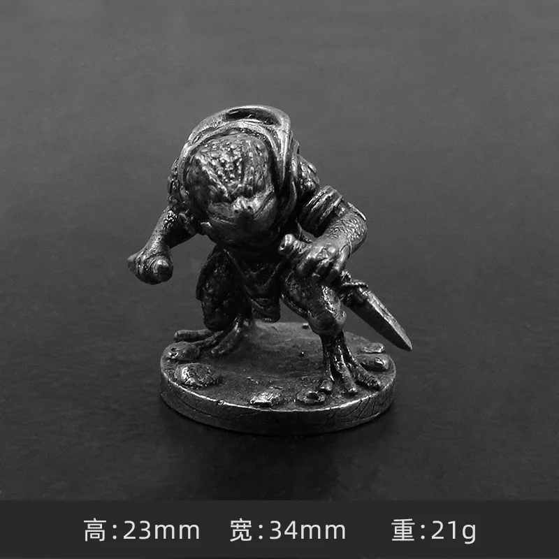 Figurines d'action miniatures de soldat de l'armée grenouille en cuivre fin, jouet de pièce de jeu de société, accessoires d'ornement de voiture, produit fini, nouveau modèle