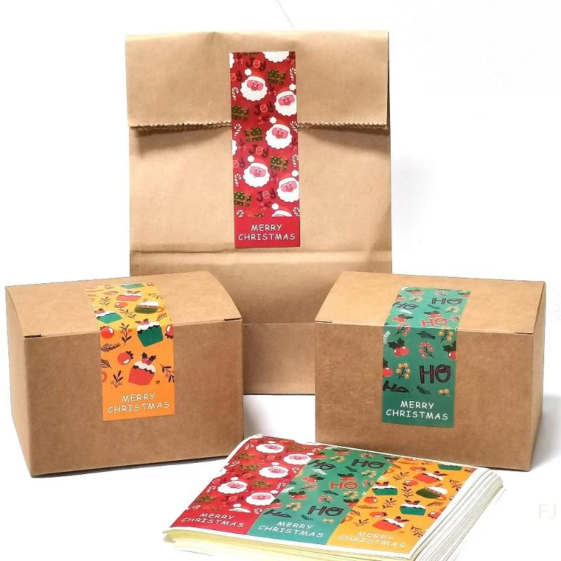 

Упаковка из 90 уплотнительных наклеек с Рождеством для подарочной упаковки; Идеально подходит для рождественских подарочных коробок и праздничных украшений