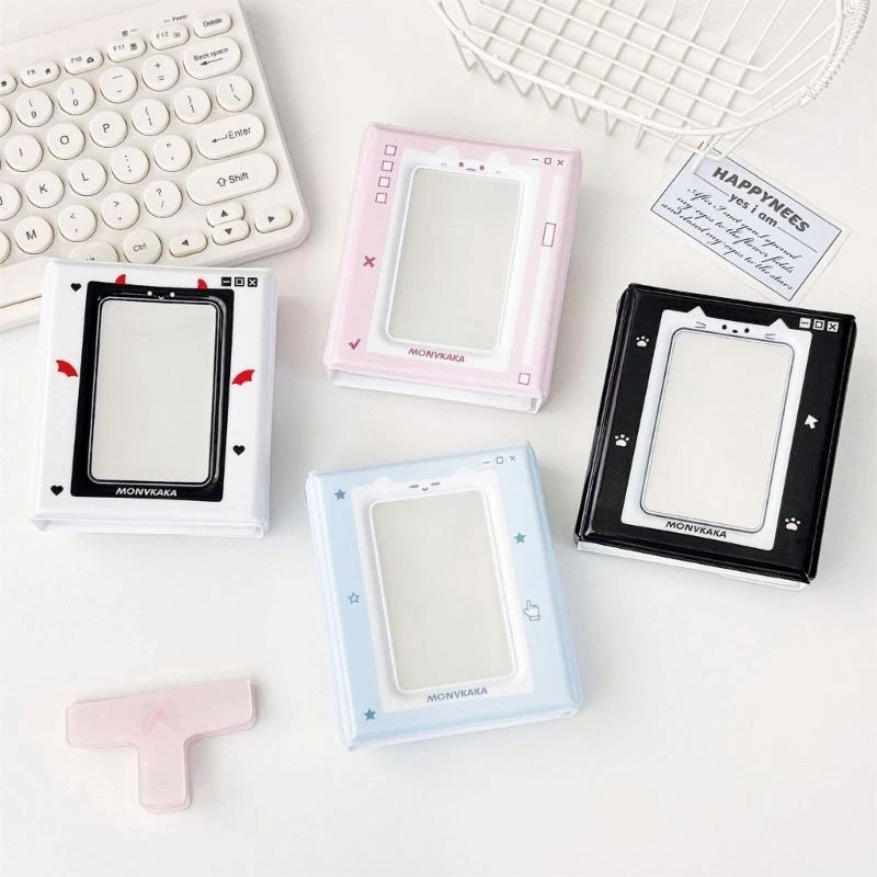 Album Photocard Lovely Color Theme Kitten Design per supporto da 3-3,5 pollici .y5ga