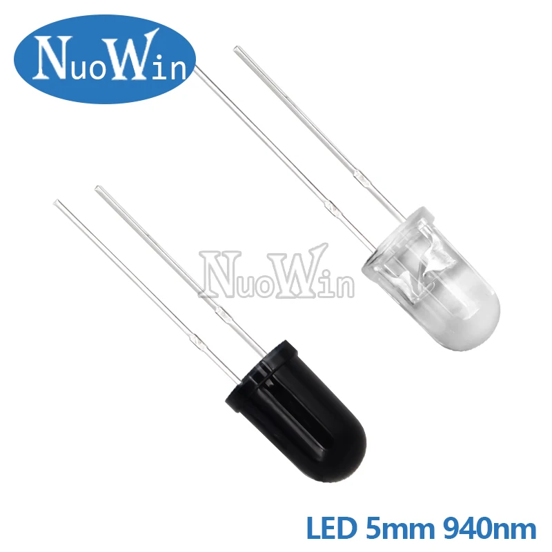 10 pairs 3mm 5mm 940nm LEDs Infrared Emitter and IR Receiver Diode for arduino