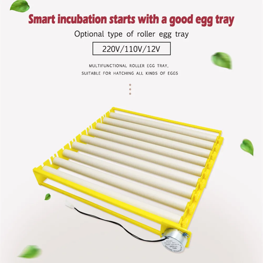 Automatic 360° Rotary Egg Turner Roller Tray 42/56/156 Eggs Hatching Incubator Farm Incubation Tool Duck Quail Bird Accessory