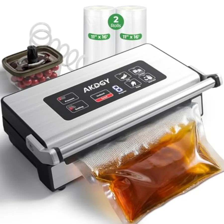 

95Kpa Vacuum Sealer MachineUpgraded Commercial Food Vacuum Sealer 14-in-1 Functions Double Heat Seal Stainless Steel Large Icon
