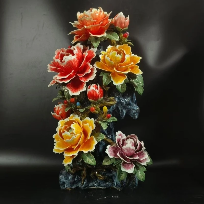 

Ceramic Peony Ornament Home Living Room Housewarming Crafts