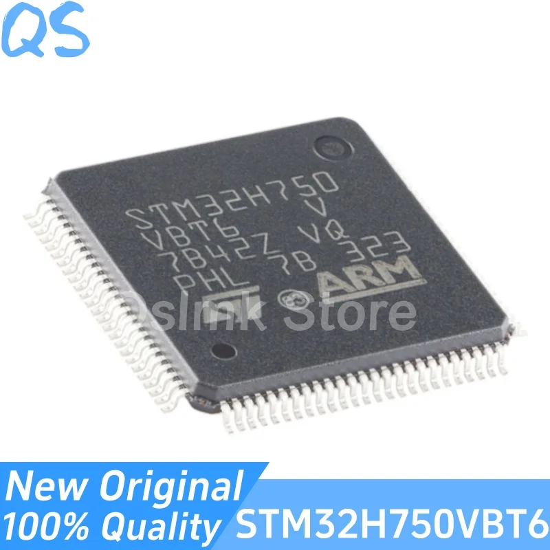 

New Original STM32H750VBT6 LQFP-100 ARM Cortex-M7 32-bit microcontroller MCU