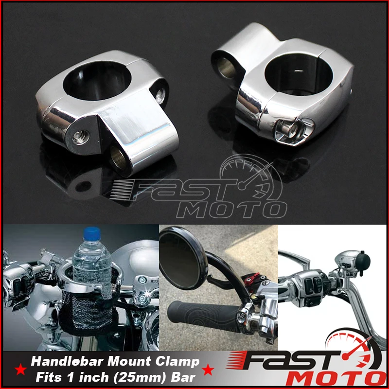 Universal 1 "25mm Bar Spiegel Montage Halter Clamp Blinker Licht Rück Trinken Halterung Halterung Für Harley Suzuki Yamaha honda