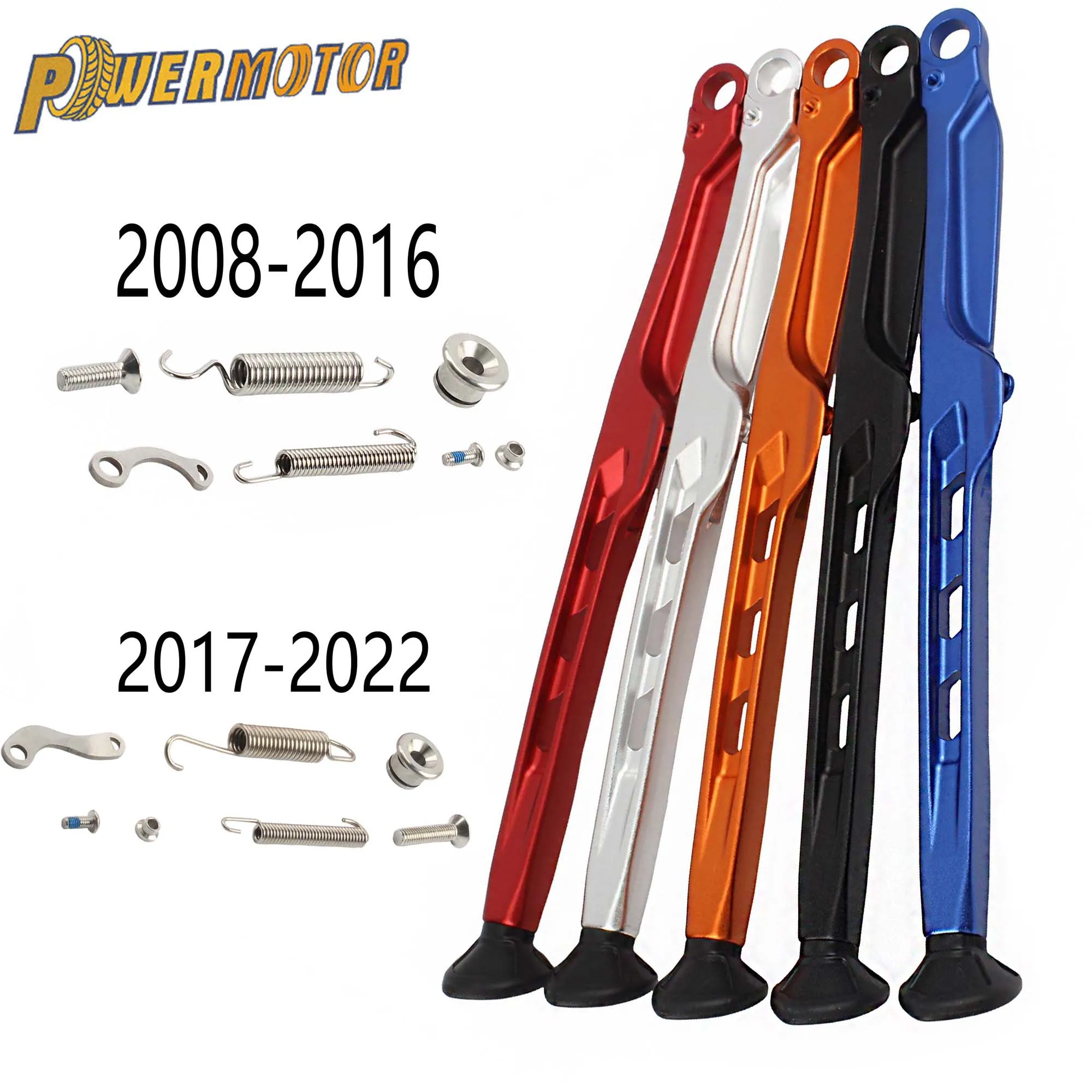 

PowermotorFor KTM XC XCW XCF XCFW EXC EXCF Motocross Parking Side Stand Kickstand Kit 150-450 500 530 TE FE 2008-2022 Motorcycle