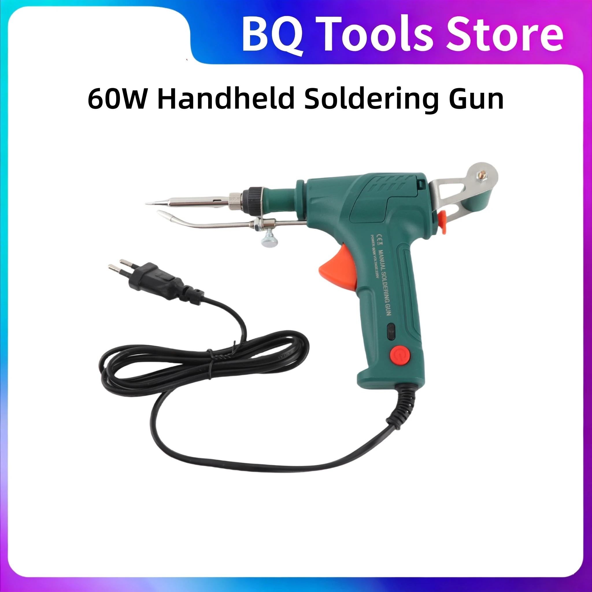 

60W Handheld Soldering Gun Internally Heated Electric Soldering Iron Tin Wire Welding Tool