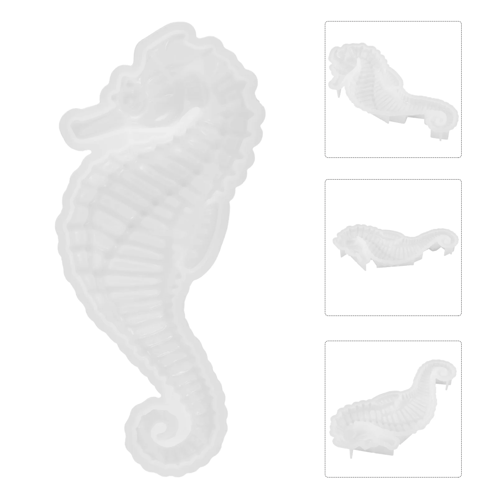 Wall Decoration Pendant Semi-three-dimensional Hippocampus Ornament Silicone Mold Sea Horse DIY Epoxy Silica Gel