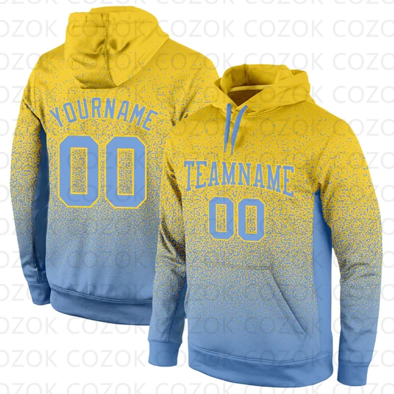 Customized Hoodies Yellow Dot Colour Jersey 3D Printed  Unisex Pullovers Hoodie Casual Sweatshirts