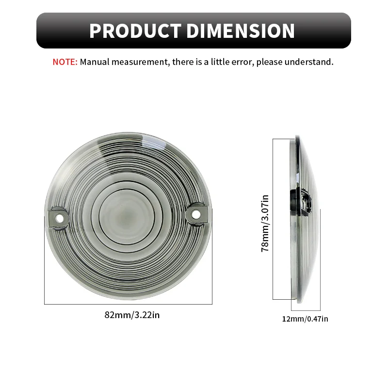 2 قطعة دراجة نارية بدوره Siganl غطاء خفيف المصباح لا لمبات ل هارلي دينا ل فات بوي ل ثمانية أرباع للتراث سبرينغر