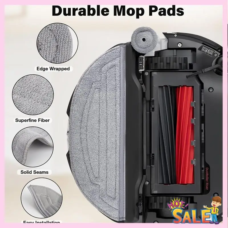 로보락 S8 Maxv Ultra/S8 Max Ultra 로봇 진공 청소기 예비 부품 걸레, 걸레 천, 걸레 패드, 먼지 봉투, 액세서리 A88X