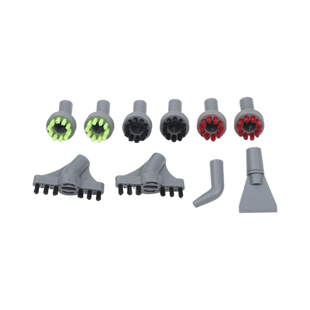 10Pcs Color Coded Hard Brushes Grout Scraper Angle Tool Set For Bissell Steam Cleaner 39N7A 39N7V Replacement Parts Accessories