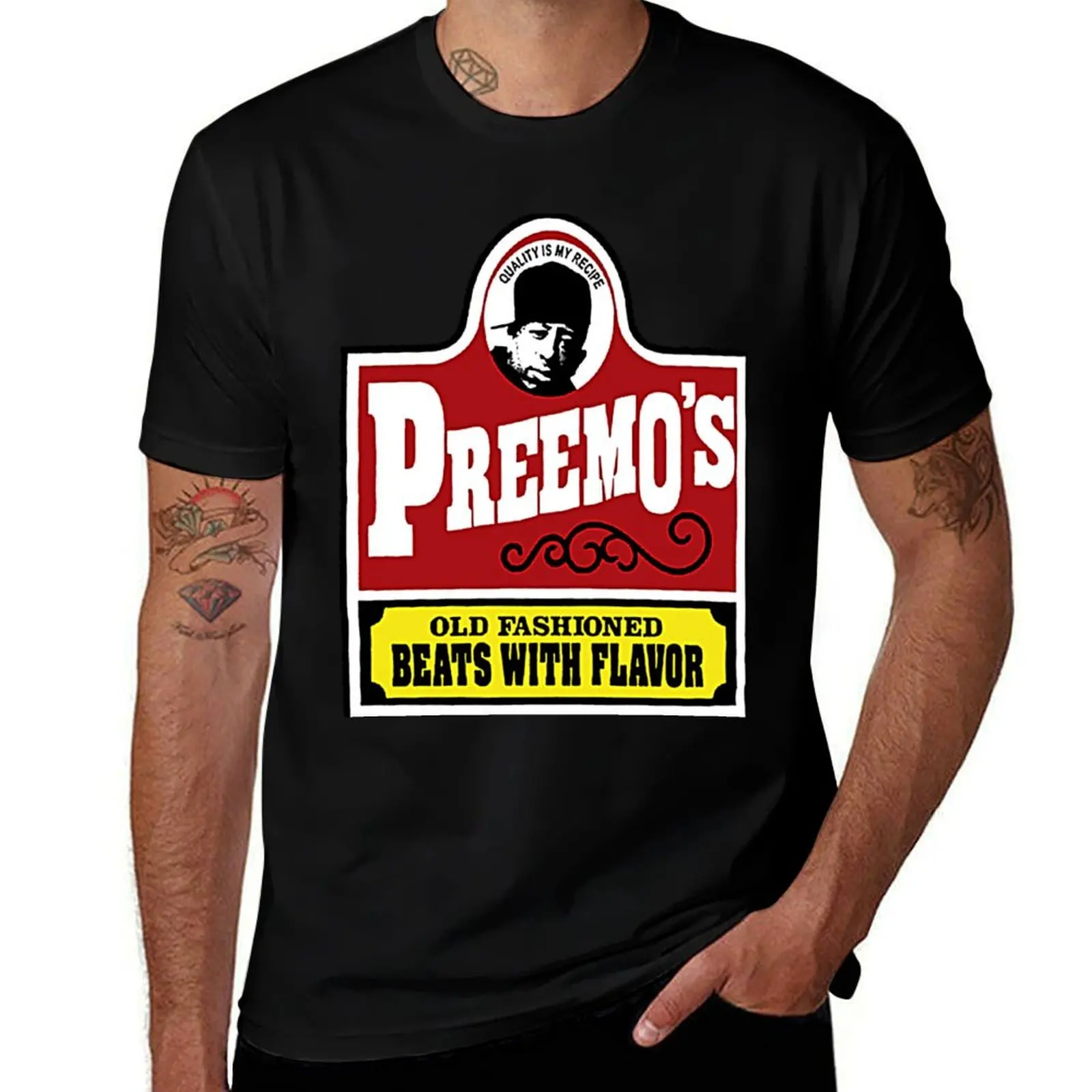 Preemo's Old Fashioned Beats with Flavor T-Shirt anime t shirts oversized t shirt custom shirt quick-drying shirts men