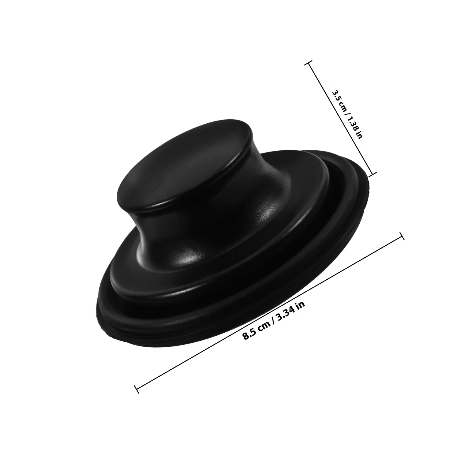 Kitchen Sink Stopper Rubber Drain Plug for Garbage Disposal and Dishwasher Use Easy Install No Sliding Secure Fit