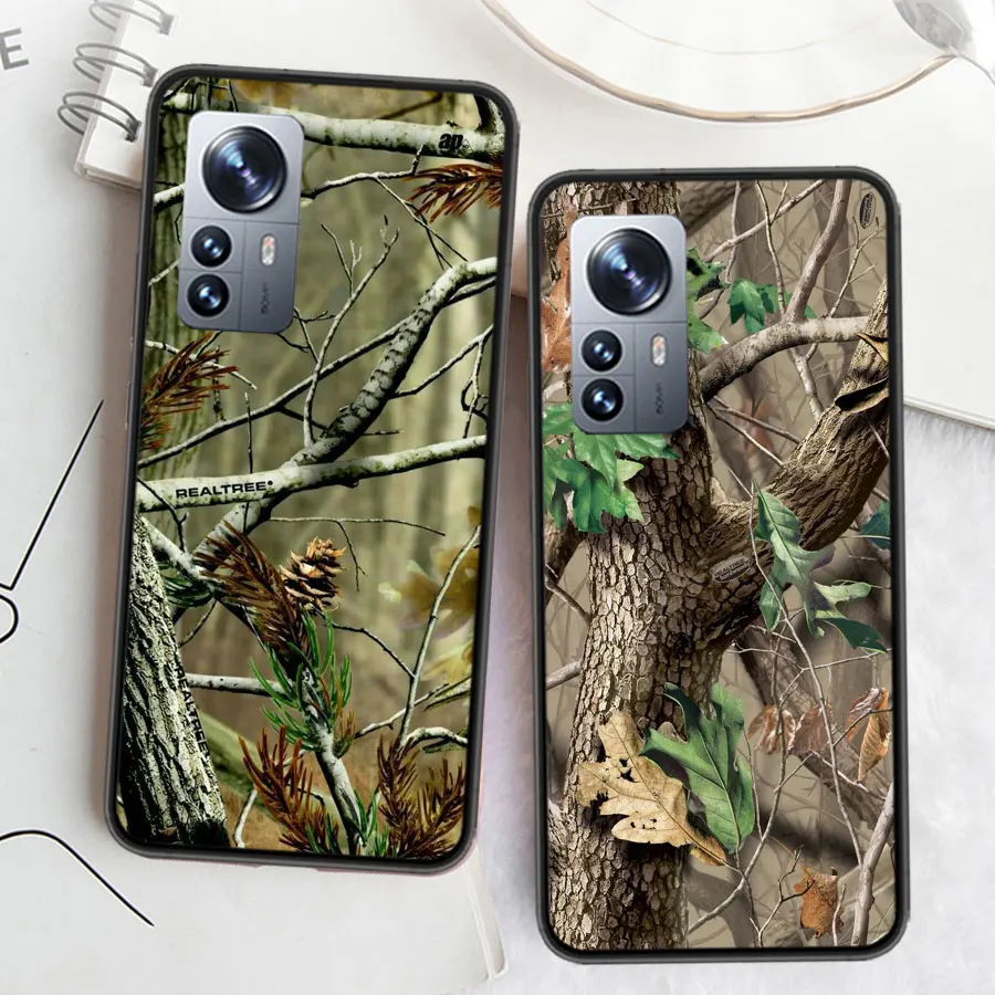 Realtree Real Tree Camo Phone Case For Xiaomi Poco X7 X6 X5 X4 X3 GT NFC M4 M5 Pro 5G M3 Mi F6 F5 F4 F3 F2 F1 Capa Coque TPU Cov