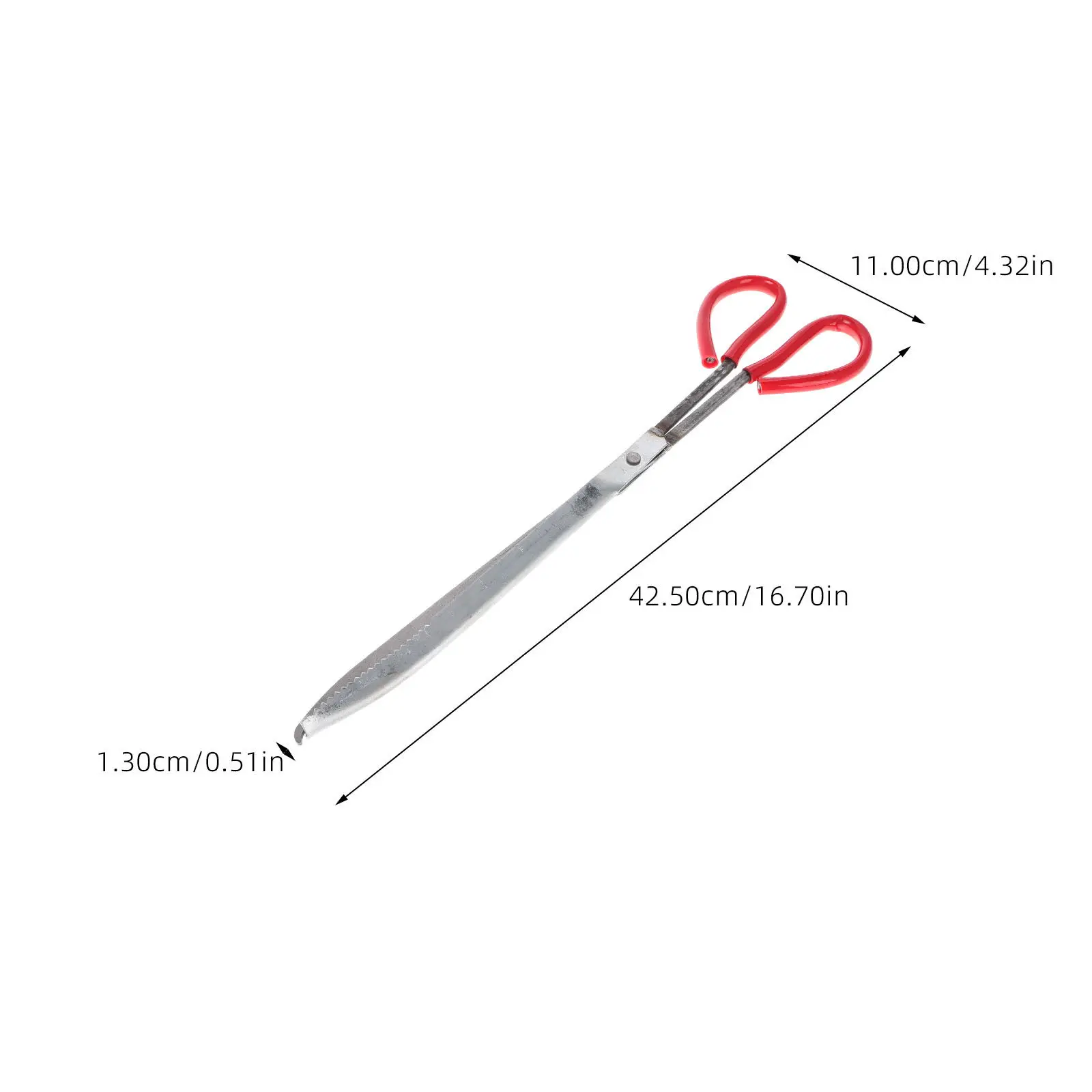 Metal Crab Grabber Tong Steel Clamp Comfortable Grip Fish Catching Tool Beach Lake Sea Crab Loach Lobster Loach Tong