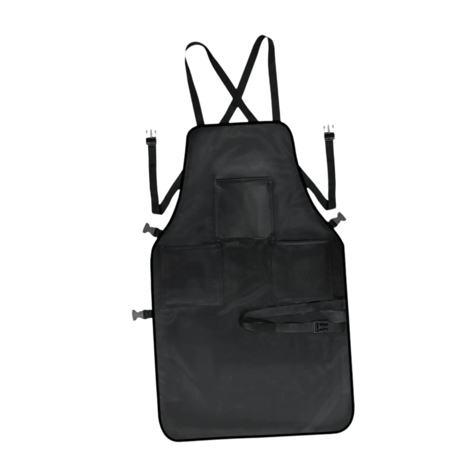 Hairdressing Apron Kitchen Apron for Men Adjustable Apron with Pockets Bib Apron