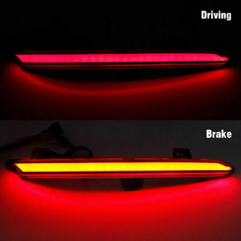 2PCS  LED Bumper Reflector Light Rear Fog Lamp Brake Light Turn Signal 3-in-1 Functions For Honda Accord 2018 - 2020 68256050AA