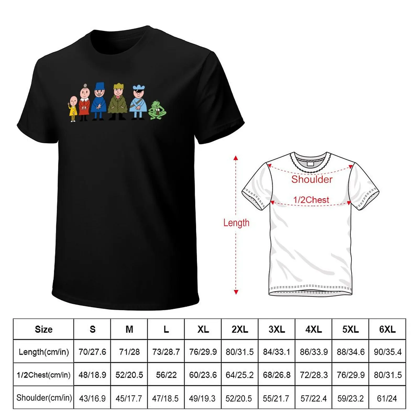 beebthings Bod and Friends T-Shirt Everyday Wear Basic Short Sleeve Top