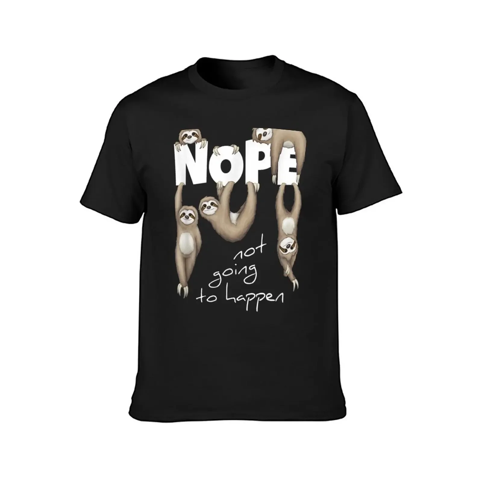 Nope | Lazy Chill Out Day | Cute Sloth Apparel Gift T-Shirt tees cute clothes tops shirts men