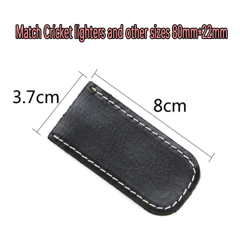 Fashion Genuine Leather Lighter Case For Cricket Other 8*22cm Lighter Handmade Cowhide Lighter Cover Plastic Lighters Case