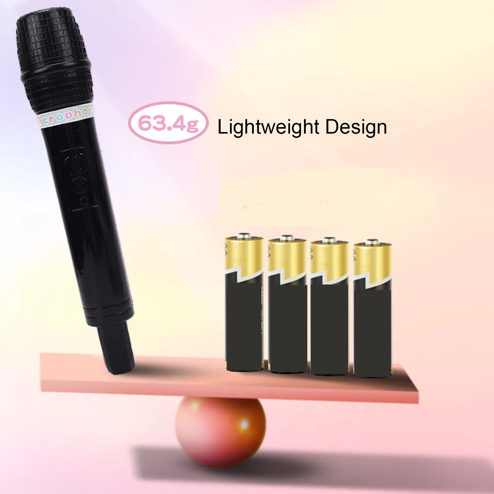 Microphone Toy Plastic Pretend Microphone Prop Simulate Speech Practice Mic for Cosplay Birthday Party Favors Costume Play