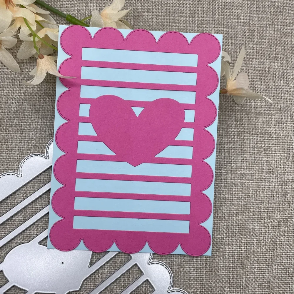 

Металлические вырубные формы для декоративной вырезки в форме сердца для скрапбукинга, тиснения и рукоделия