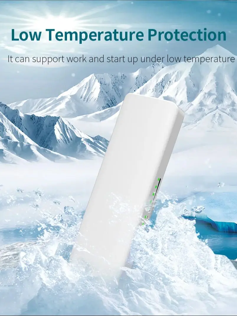 COMFAST 5KM 5GHz 300Mbps Outdoor CPE Wifi Access Point Draadloze Wi-Fi Router Extender Brug Nanostation 2*14dbi Antenne booster - afbeelding 2