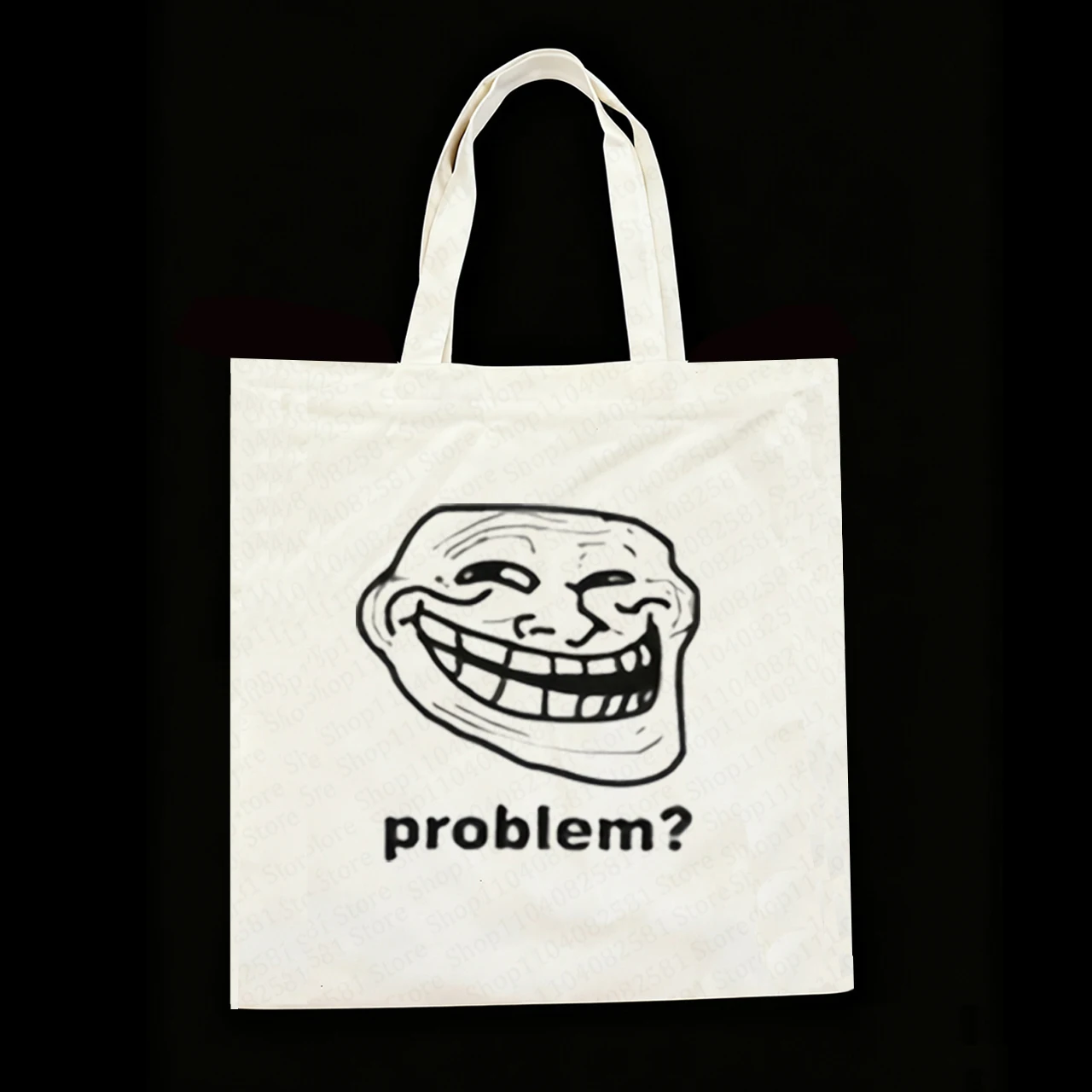 

Gothic hip-hop fashion figure print canvas material large capacity female student daily commuting shopping travel handbag Y2K