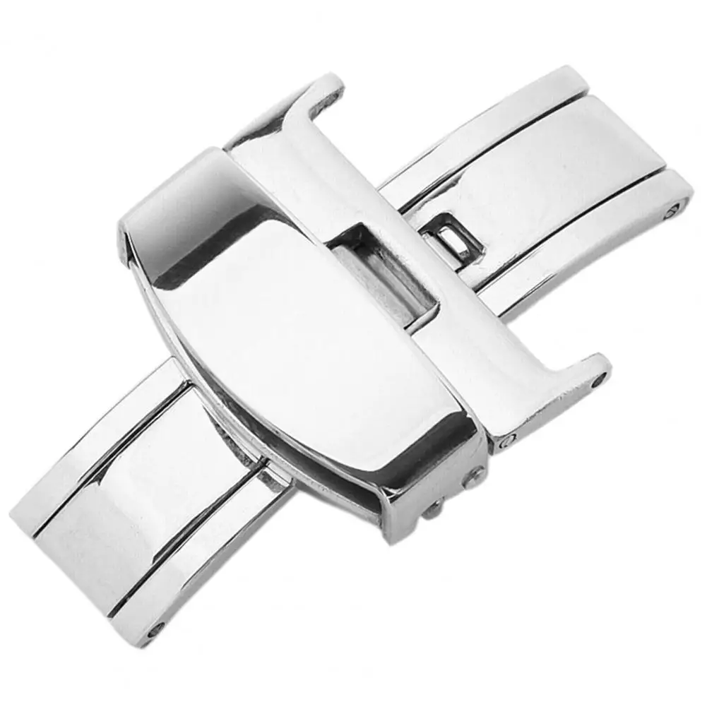 Watch Band Fecho Universal Aço Inoxidável Watch Strap Connector Dobre Fivela De Relógio Borboleta Fecho De Implantação Watch Strap