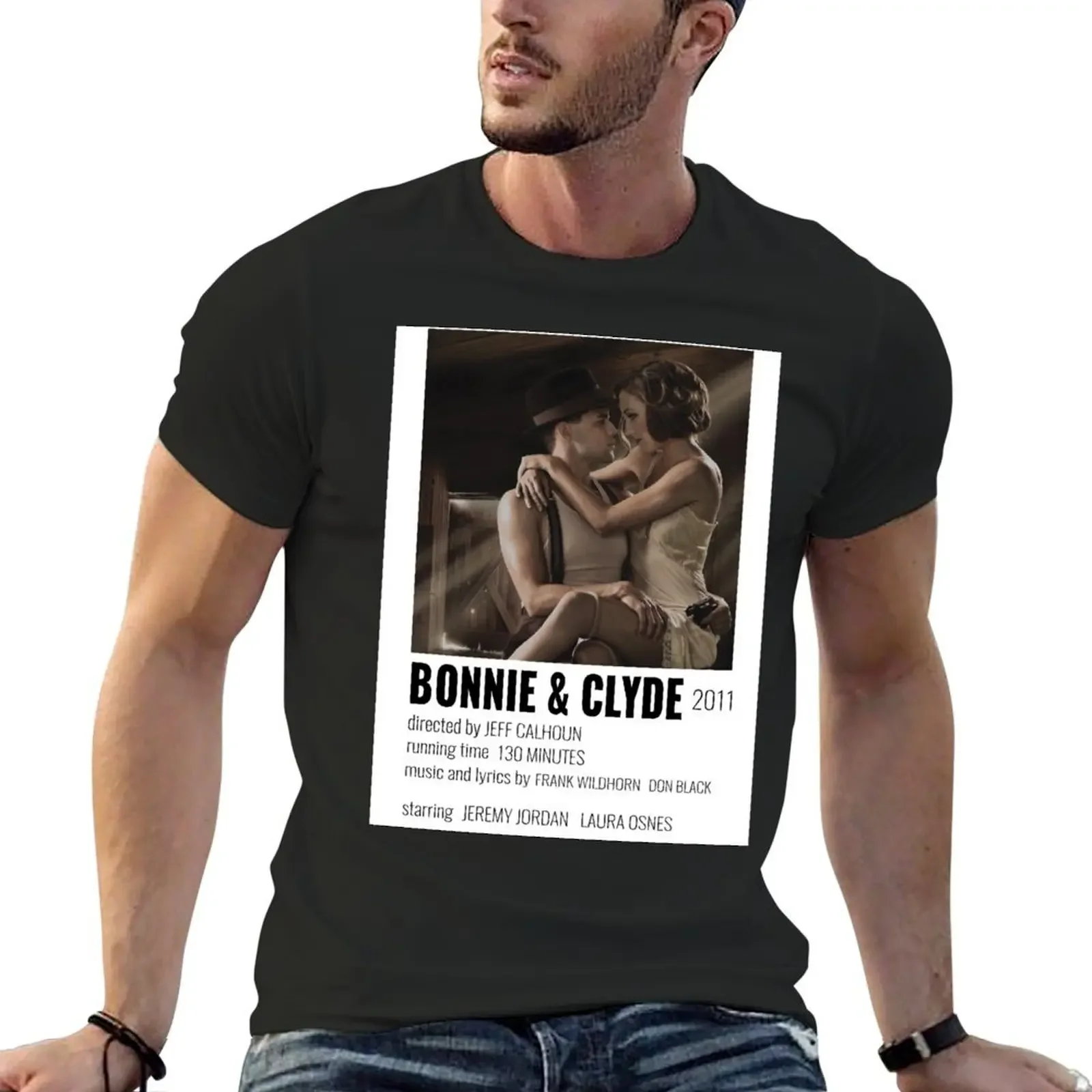 Bonnie and Clyde Musical Poster T-Shirt cheap stuff sublime vintage t shirt men