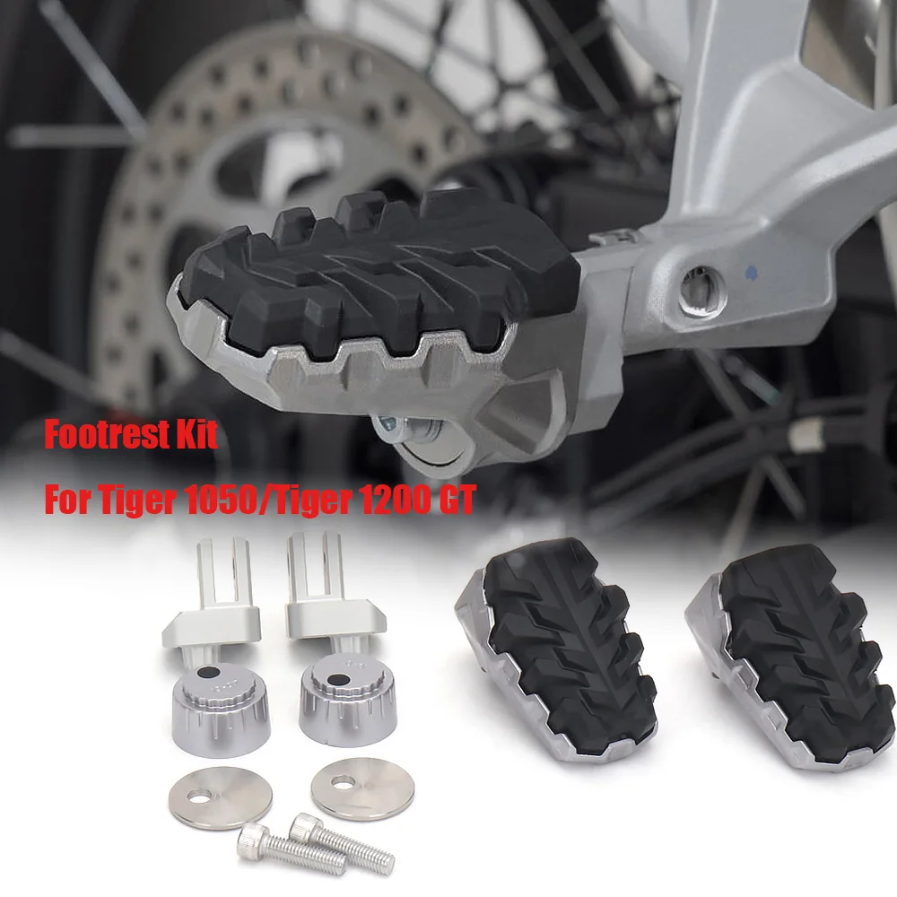 

For Tiger 1200 XR XRT XRX XCX 2017-2024 Tiger 1050 SE Sport Motorcycle Accessories Highway Foot Pegs Folding Footrests Clamps