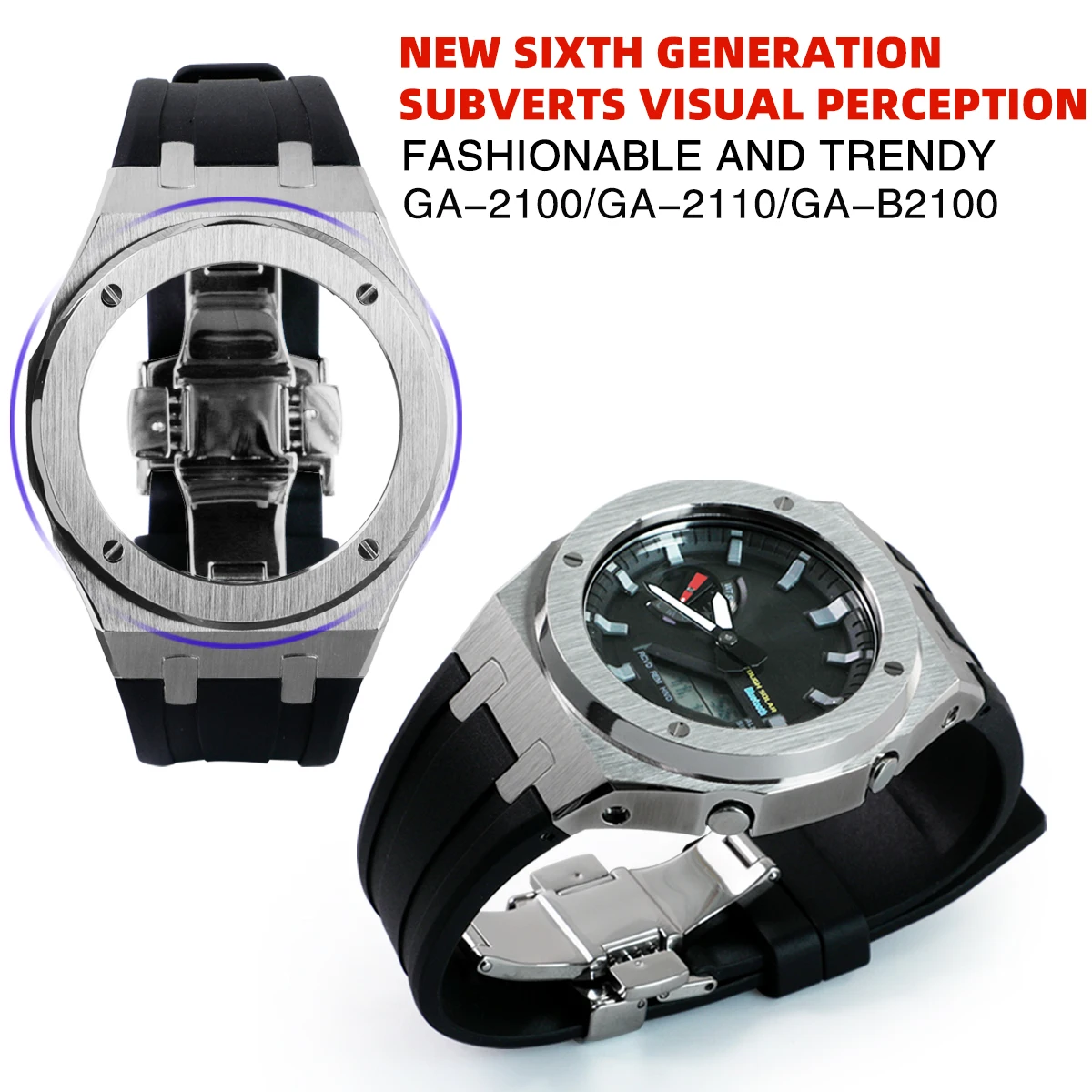 gen6-ga-2100-mod-kit-stainless-steel-watch-case-rubber-strap-fit-for-ga-2110-ga-b2100-watch-part-replacement