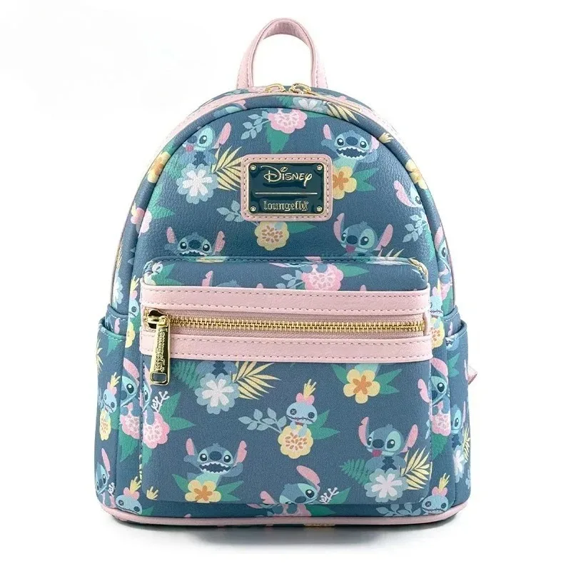 Loungefly Dsn All Over Print Womens Double Strap Shoulder Bag Purse Mini Backpack Wallet Womens Cosplay Crossbody Bag