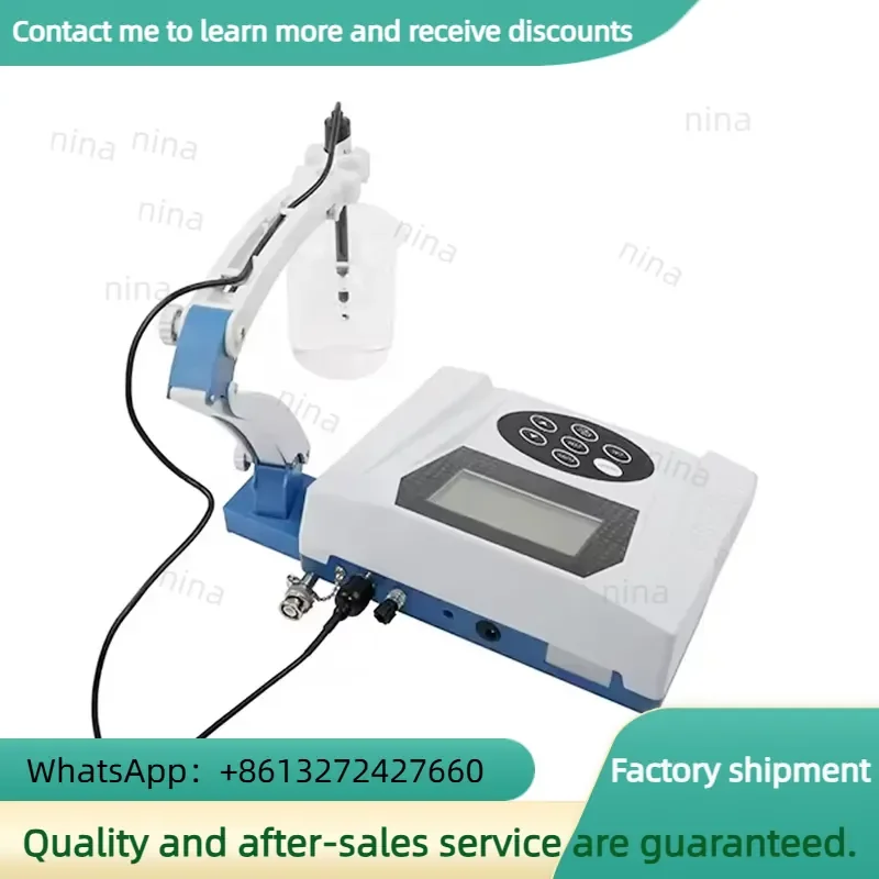 Digital Conductivity Meter Laboratory Bench Waterproof with LCD Display 50 Sets Data Storage Tester for Water Quality Analysis