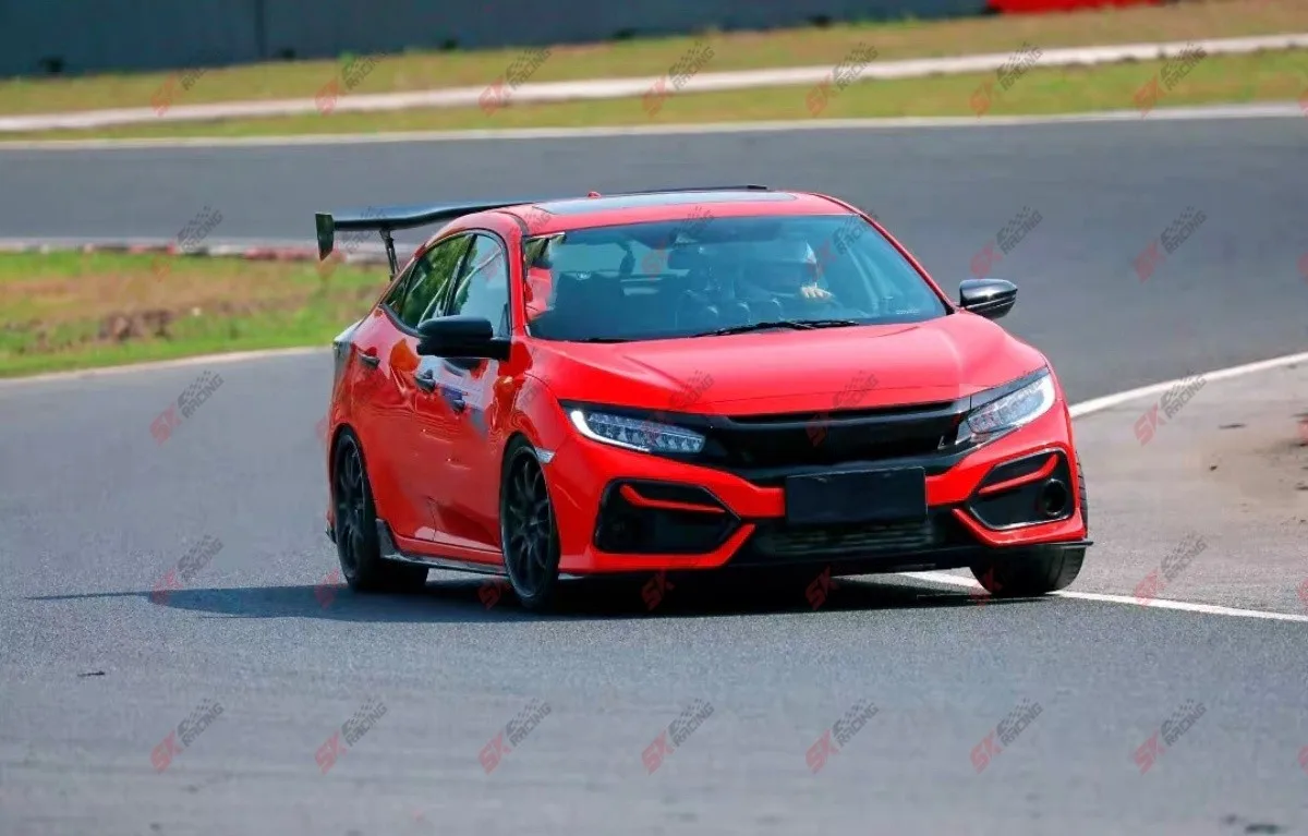 يناسب 2017-21 Honda Civic Type-R FK8 جناح سبويلر خلفي لامع/مزور/ألياف الكربون #6