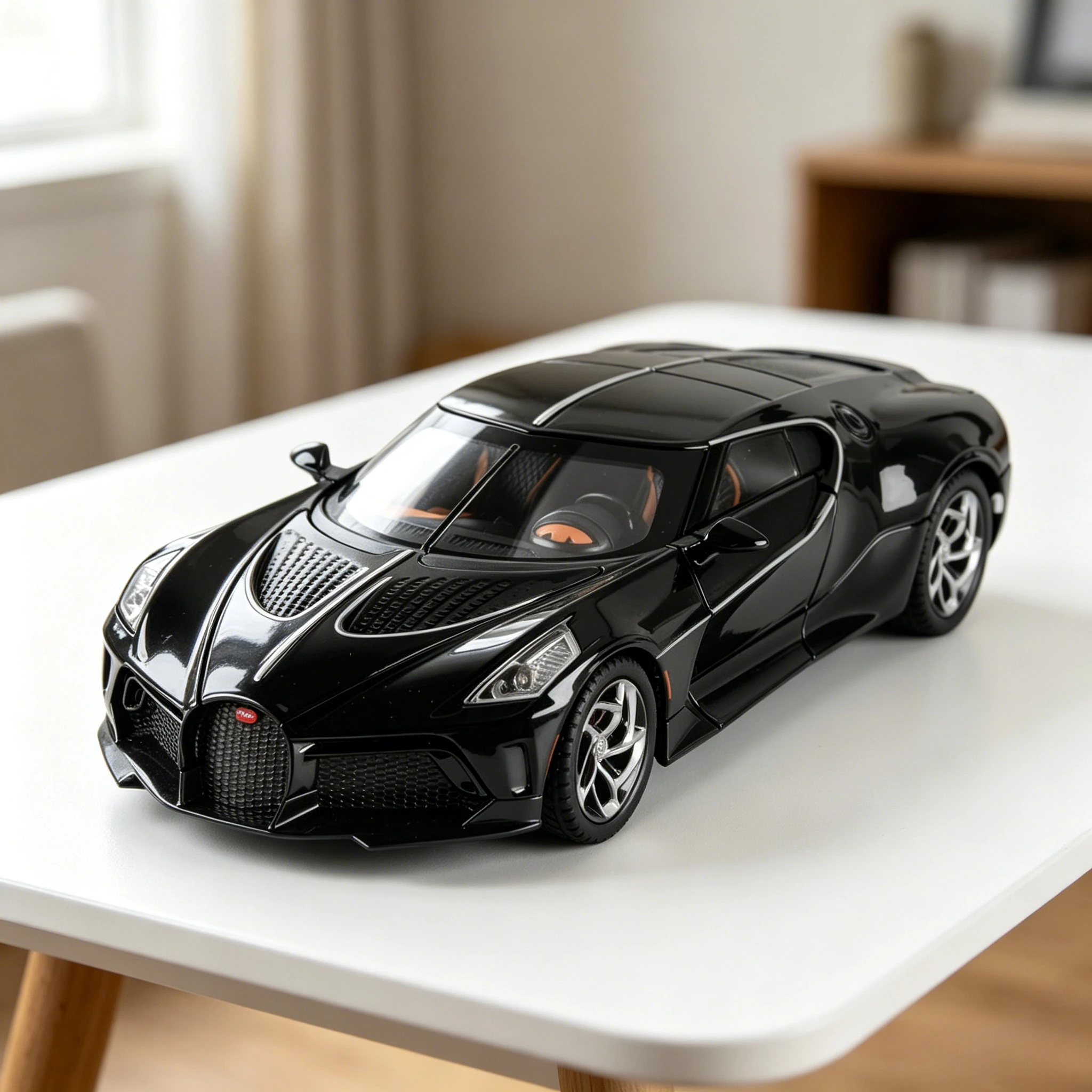 

1:24 La Voiture Noire Alloy Car Model, Exquisite Diecast Collectible Ornament, Ideal Gift for Friends and Car Lovers