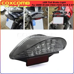 For BMW F650 GS ST Motorbike 12V LED Tail Light Reflector Rear Brake Stop Lamp License Plate Light  F800 S ST R1200 R Taillight