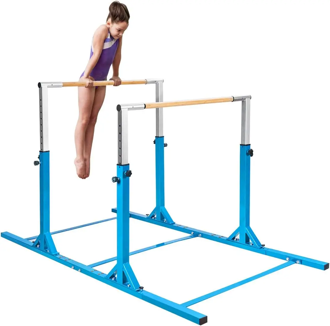 Double Horizontal Bars, Junior Gymnastic Training Parallel Bars w/11-Level 38-55