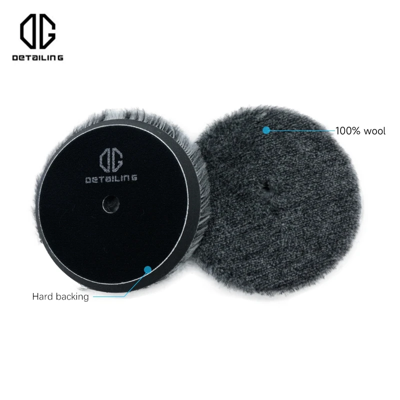 DETAILING Manufacturer Exclusive DA 3/5/6inch Wool Buffing Pad Car Care 100% Pure Wool Polishing Cutting Pad