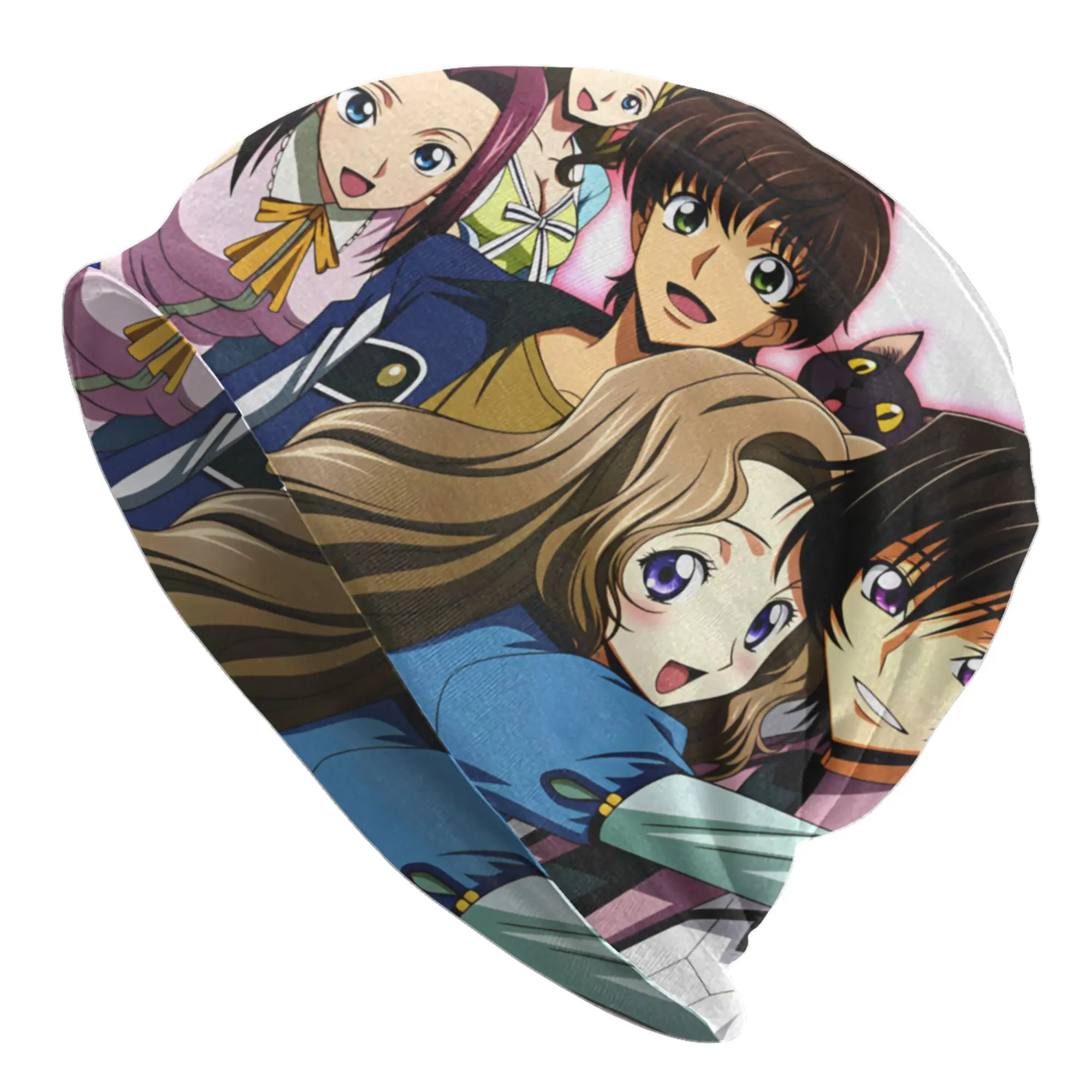 Code Geass Lelouch of the Rebellion Bonnet Hats  Cool Knit Hat For Women Men Warm Winter Anime Skullies Beanies Caps
