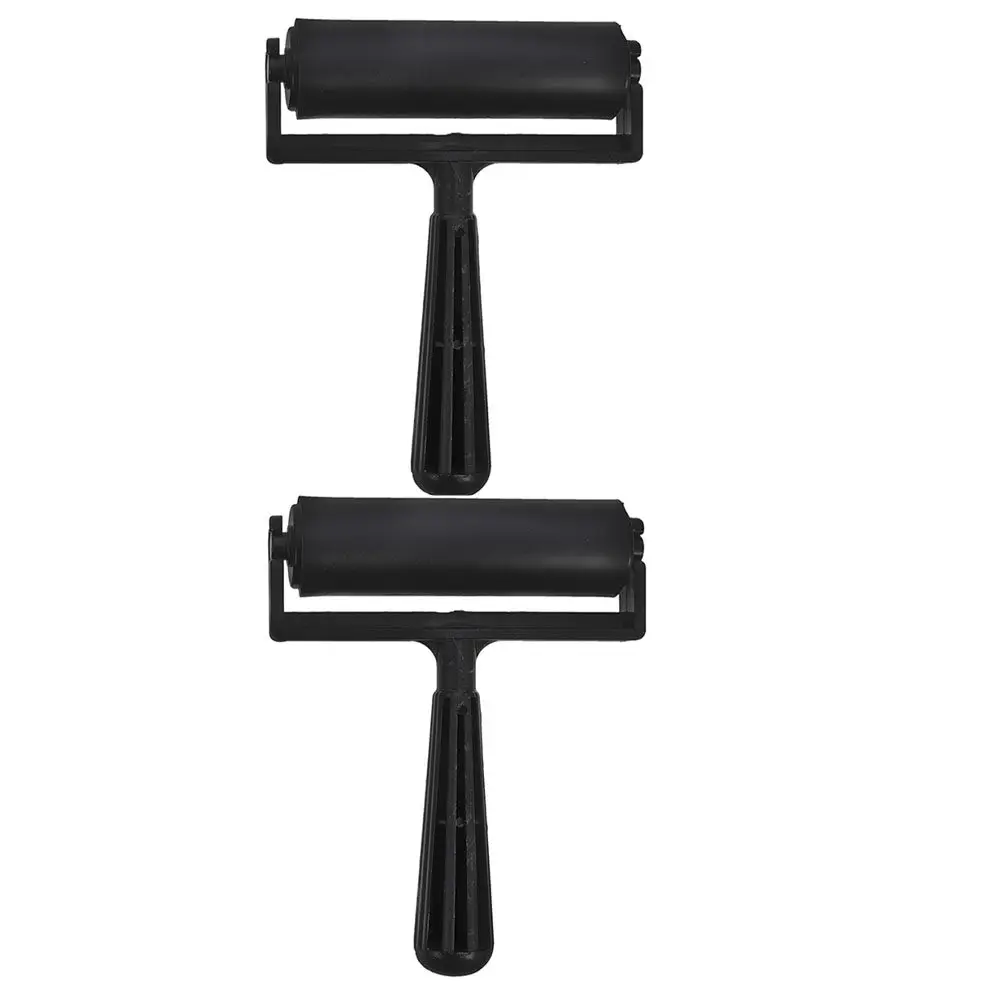 2Pcs Stamp Ink Roller For Art Student Christmas Card Making Oil Printmaking Drawing Stamping Tools