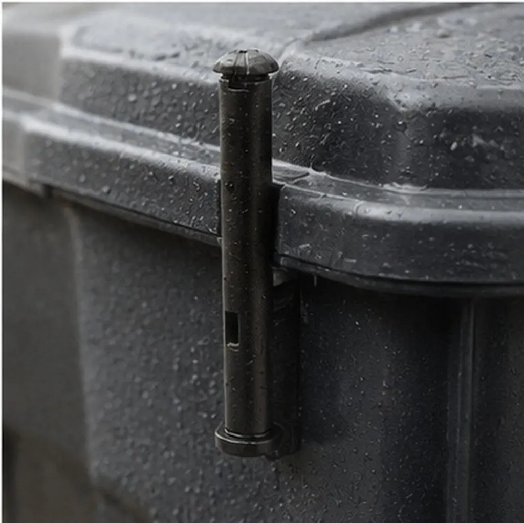 4Pcs Plastic Trash Can Lid Latch Outdoor Garbage Bin Cover Latch Dustbin Lid Latches for Stable Wind-Resistant Secure Closure