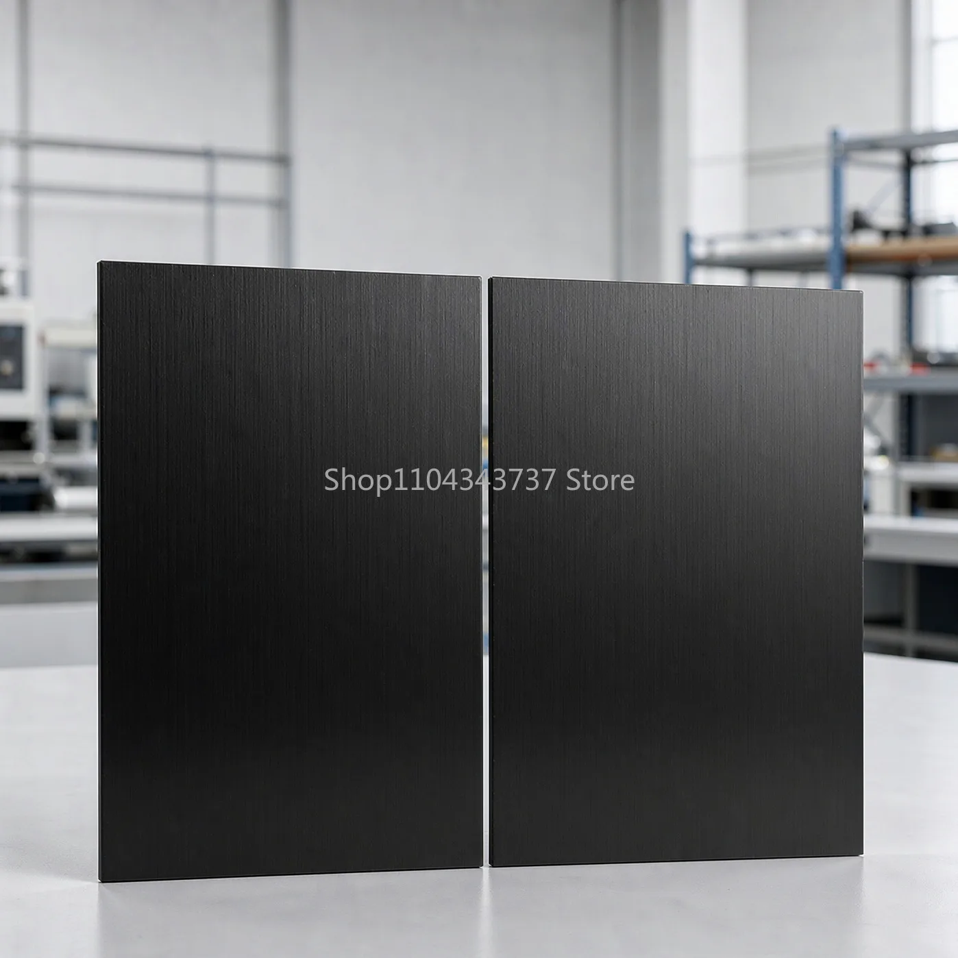 304 Black Brushed Stainless Steel Plate Blank Metal Sheet Matte Hairline Finish DIY Craft Panel