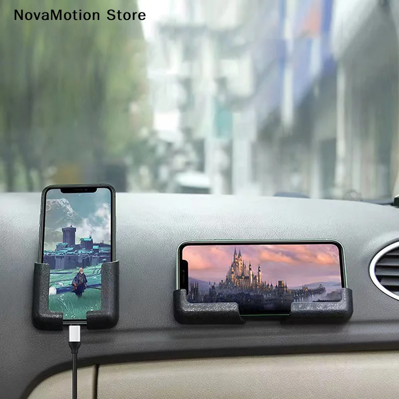 Multifunction Car Phone Holder Wall Phone Holder Remote Control Holder Cell Phone Holder Punch-free Paste Universal Car Bracket