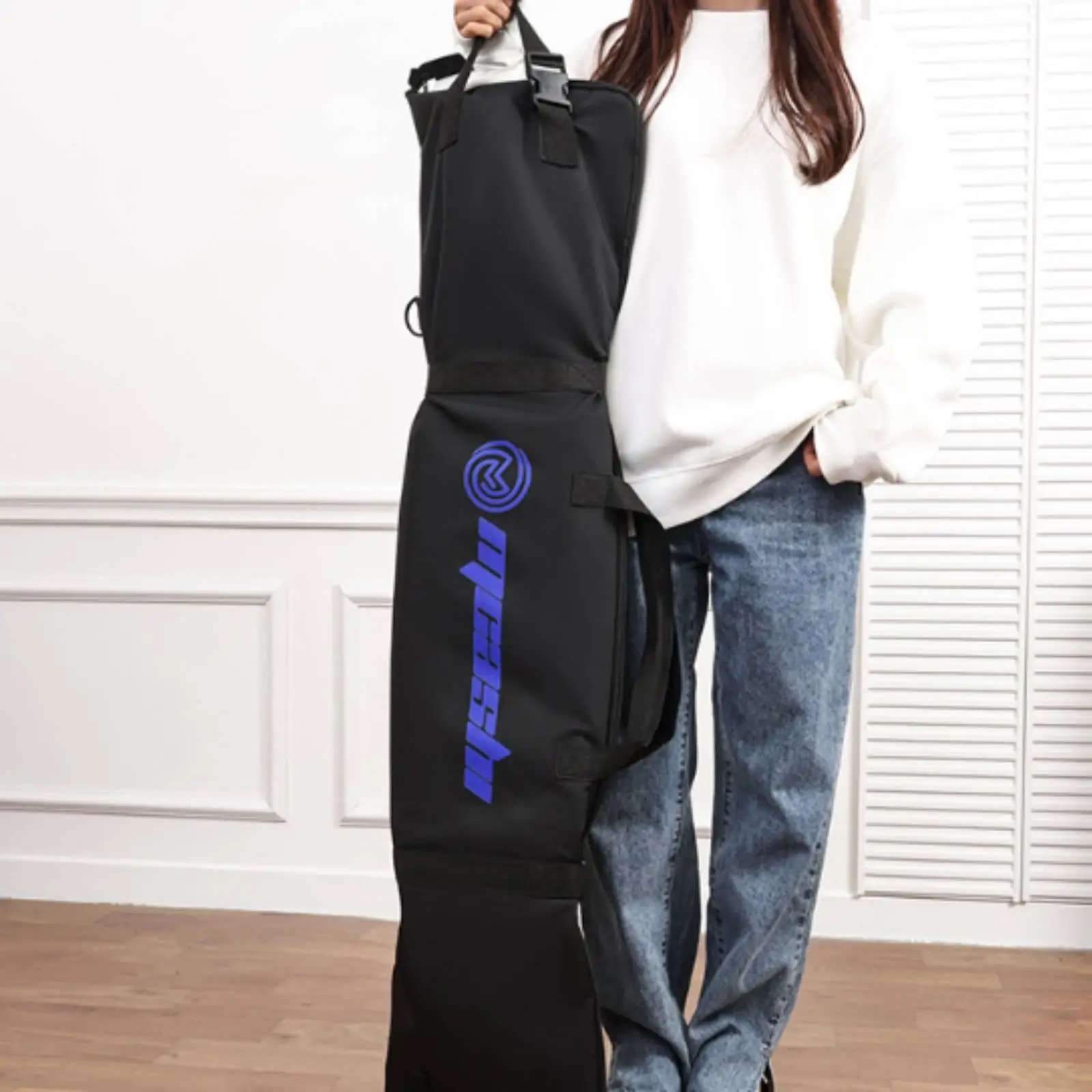 Extra Large Dive Bag for Long Fins Foldable Oxford Cloth Equipment Case with Shoulder Strap for Scuba Diving Snorkeling
