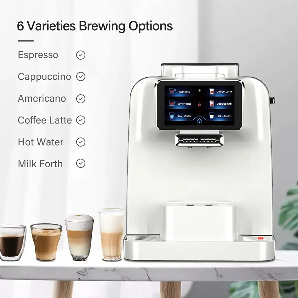 Touch Screen Professional Hot-Selling Commercial Smart Espresso Coffee Makers Machine with Grinder